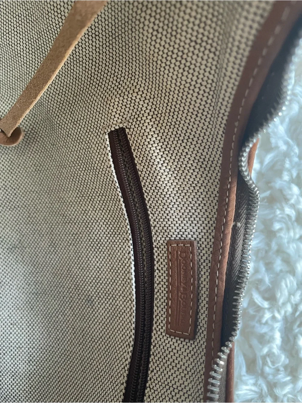 Dooney & Bourke Caramel Pebble Leather Hobo Bag